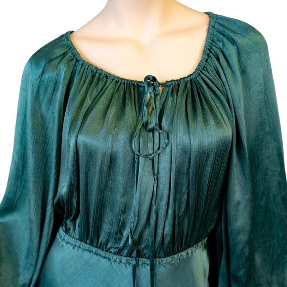 AUGUSTE THE LABEL Emerald Green Zelda Midi Dress  * Medium - Picture 5 of 16